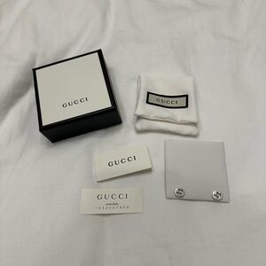Gucci Interlocking Stud Earrings